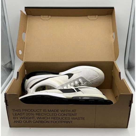 Nike Waffle One White Black Men US 8.5 Mesh Sneakers DM0008-100 - Picture 2 of 15